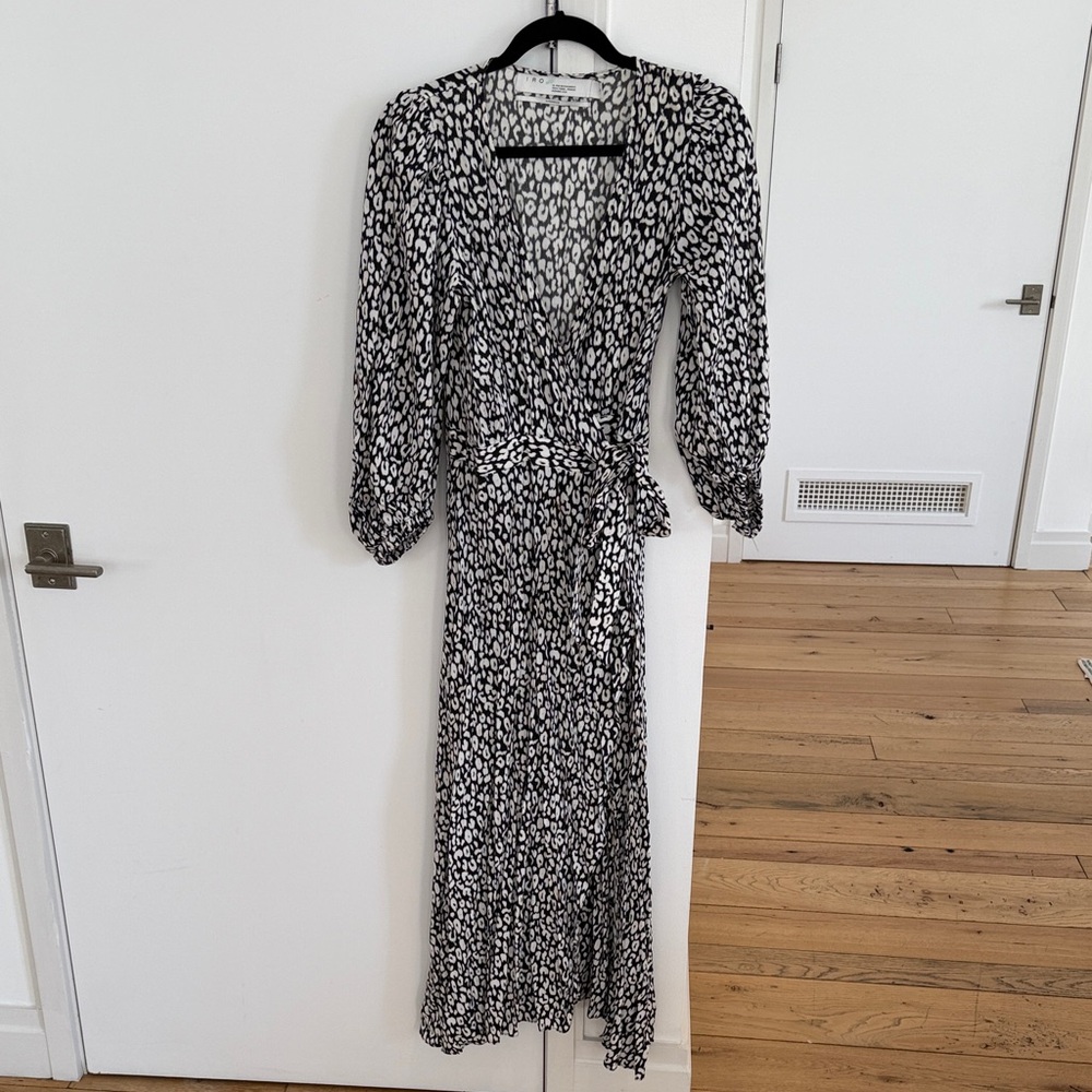 Iro Black and White Patterned Dress